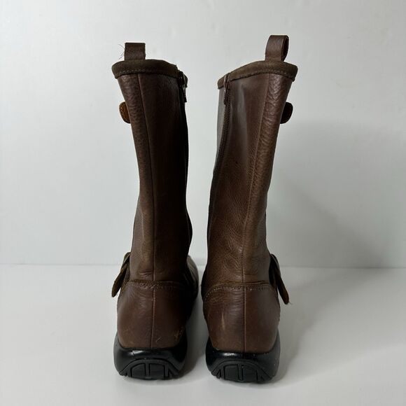 Cole Haan Brown Boots REPAIR OR UPCYCLING Good Leather Dryrot Soles Sz 6.5 Craft - Picture 6 of 13